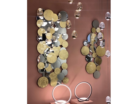 Зеркала Cirze с круглыми элементами и золотистой отделкой