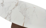 Стол овальный DT2483 -керамика GLOSSY CARRARA