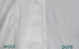 Два оттенка тюлевой ткани Kitagawa: беж и белый