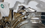 Детали овального венецианского зеркала Midas от Schuller