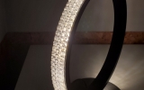 Светодиодная настольная лампа- кольцо чёрного цвета Ring