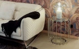 Лампа Гриб с белым мрамором в интерьере