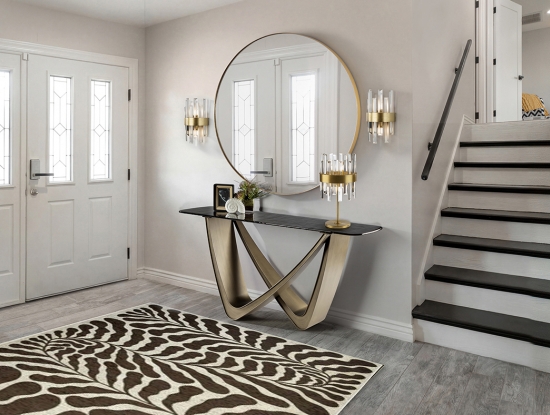 Зеркало+ светильники+ консоль Schuller