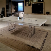 Большой белый стол Vita 857260 в интерьере гостиной