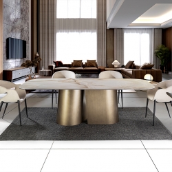 Современный обеденный стол Numa 240 см в гостиной